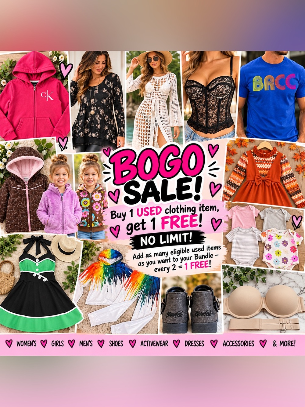 🎉 Buy 1 Get 1 Free BOGO SALE! BUY 1 GET 1 FREE! 🎁 MIX & MATCH